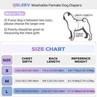 Dog Diapers Female Washable Sanitary Pantie With Adjustable Suspender Reusable 