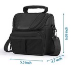 Camera Protective Bag For Nikon   Sony   Canon Dslr  Black Zipper Shoulder Case