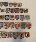 Lg Vintage Collection German City Patches Embroidered Felt From The 1960s  New