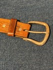 Vintage Leegin Western Leather Belt     Made In Usa     Size 34