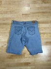 Levis Bermuda Womens Jean Shorts Blue Denim Classic Sz 33