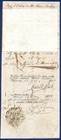 1833 Bucharest Romania signature Consul General Of Greece Konstantinos Sakellari