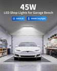 Ip66 Waterproof 45w Led Shop Lights  5400lm 6000k Daylight White Garage Light Wi