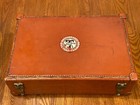 Vtg Brotherhood Of Railroad Trainmen Benevolent Logo B Of Rt Leather Briefcase