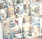 Winter In The Forest Junk Journal Scrapbook Card Paper Kit 49 Items  fw49