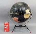 Mid Century Replogle 12 Inch Starlight Black World Earth Globe Gustav Brueckmann