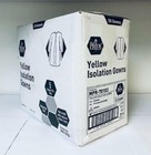 Medpride Disposable Isolation Gowns Yellow  Universal  50 Pcs cs   5 bg 10bg cs