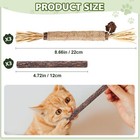 6 Pack Silvervine Sticks Cat Toy  Natural Chew Stick For Dental Care Teeth Clean