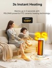 Pelonis Ph-19j 1500w Fast Heating  Portable Heater Easy Programmable Thermostat