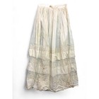 Antique Victorian  Womens Petticoat Flounce Embroidered Romantic Style