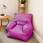 Big Joe Dorm Bean Bag Chair Radiant Orchid With Drink Holde