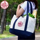 Nwt Trader Joes Canvas Tote Large Reusable Tote Bag
