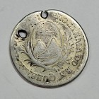 1822 Guatemala Silver Proclamation Medal Iturbide I 1r Size Low Grade  t743