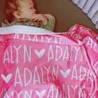 Personalized Name Blanket  Custom Baby Girl Gift Blanket  Baby Blanket  Kids 
