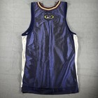 Vintage 90s Nike Basketball Jersey Tank Top Sleeveless Swoosh Sz L Blue White
