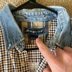 Siegfried Plaid Button-up Shirt  Size L
