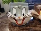 Vintage 1992 Looney Tunes 3d Figural Face Plastic Mugs Set Of 4 Kfc Promo Taz   