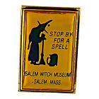 Vintage Salem Witch Museum Lapel Hat Pin Massachusetts Travel Souvenir