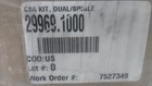 Bunn 29969 1000 Dual single Cba Kit