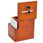 Wooden Suggestion Box With Lock And Keys  50 Suggestion Cards  7 5 X 7 1 X 5 5 
