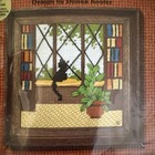 Vtg 1976 Sunset Designs Needle Pointers Study Corner  5763 Cat Kitten Library