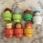 Vtg 90s Fisher Price Little People   Animals Chunky Figures Lot Of 7