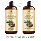 Premium Organic Castor Oil 100  Pure And Hexane-free Cold-pressed Beauty 16 Fl 
