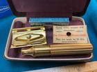 Nos Vtg Gillette Gold Tech Razor Double Edge Safety Nos In Box   Case   Blades