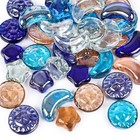 Glass Beads - Decorative Marbles For Vases - Flat Marbles - Sun Moon Stars