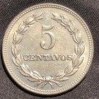 1967 El Salvador 5 Centavos Copper-nickel Coin - Xf  extra Fine  Condition