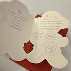 Vintage Greeting Card Christmas Coin Holder Gingerbread Man J24