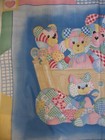 Helen Paule Watercolor Calico Cradle Fabric Panel 35x44  Baby Quilt Top Springs