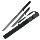 26    18  Bladesusa Twin Ninja Swords-cord Wrapped Handles   Sheath W strap
