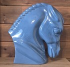 Royal Haeger Pottery 14  Blue Horse Head W  Original Label-rare