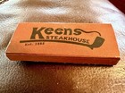 Keen   s Steakhouse  New York City  Vintage Full Slim Unstruck Matchbox