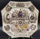 3 Antique Queen Victoria Queen   Empress Golden Jubilee 1887 Infographic Plates