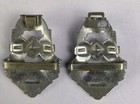 1930s Art Deco Rhinestone Belt Buckles Matching Pair - Square Crystal Geometric