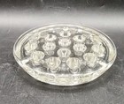 Vtg 19 Hole Clear Glass Flower Frog