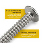 Bcp Fasteners  8 X 1 304 Stainless Steel Phillips Modified Truss Head Wood Screw