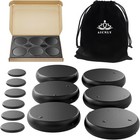 12pcs Basalt Hot Stone Massage Set For Lymphatic Cellulite Spa