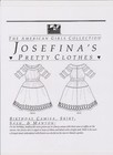 American Girl Doll Josefina Clothing Sewing Reprod  Pattern Oop Pleasant Company