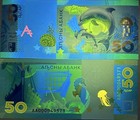 Abkhazia 50 Apsar 2025 Commemorative Dolphin Seahorse Jellyfish P 4 Unc