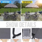 Garden Patio Furniture Set  8-piece Outdoor Dining Set With