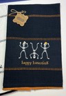 Set Of 2 Mudpie Halloween Waffle Hand Towels Creep It Real   Happy Haunting New