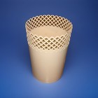 Vintage Mcm  Art Deco Metal Trash Can Made 1940   s -1960   s- Gsn In Missouri Rare