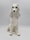 1940s Hollywood Regency Ceramic Afghan Hound Dog Figurine 9 75 Inches Read