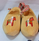 Vintage Dutch Clogs Souvenir Lot Delft Blue Wood Klompen 1 5 -4    Dala Horse