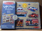 Melissa   Doug Vehicles Sound Puzzle - Wooden Peg Puzzle With Sound Effects New