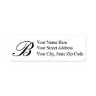 400 Return Address Labels Personalized Printed 1 2   X 1 3 4   Monogrammed