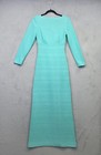 Vintage Paula Brooks Maxi Dress Womens S Green Designer Timeless Elegant Evening